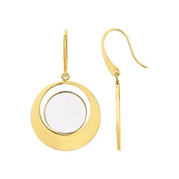 Boucles d'oreilles pendantes Olive en Acier