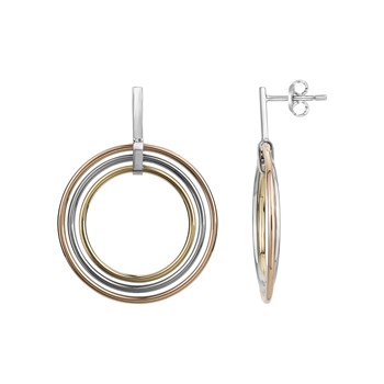Boucles d'oreilles pendantes Alyssa en Acier