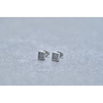 Boucles d'oreilles clous Cédric en Acier 316L