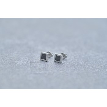 Boucles d'oreilles clous Cédric en Acier 316L