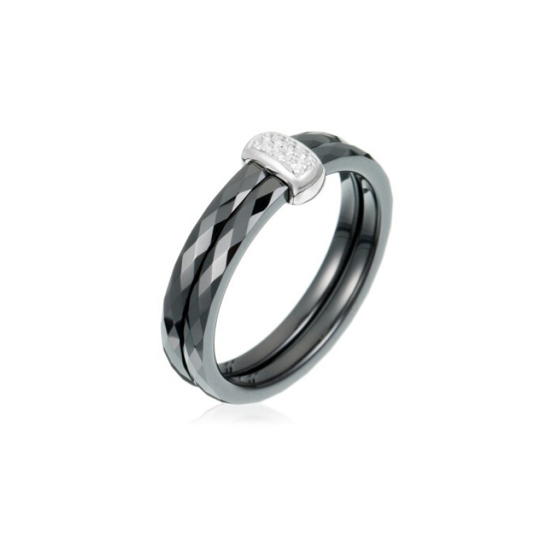 Bague Eliana en Argent avec oxyde de zirconium blanc