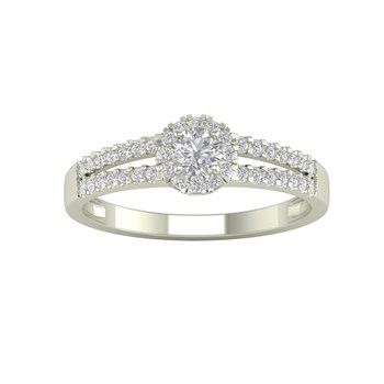 Bague ADEN Or 750 Blanc Diamants 1.902grs
