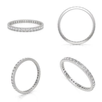 Alliance Or 750 Blanc Diamants 1.40grs