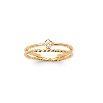 Bague plaqué or jaune LÉNA - Bijoux Privés Discovery