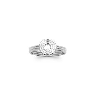 Bague circulaire en argent pour femme CHLOÉ - Bijoux Privés DISCOVERY