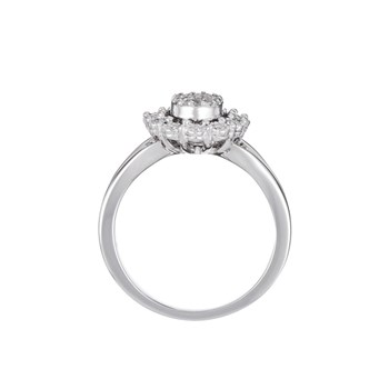 Bague ' Fabienne' Or blanc et Diamant