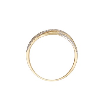 Bague 'Cléophée' Or jaune et Diamant