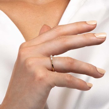 Bague 'Fanny' Or jaune et Diamant