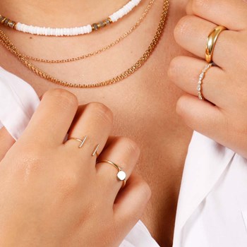 Bague 'Galaxie' Or jaune