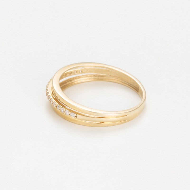 Bague 'Réflexion' Or jaune - vue 3