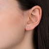 Boucles d'oreilles Or Jaune et Diamant - vue V2