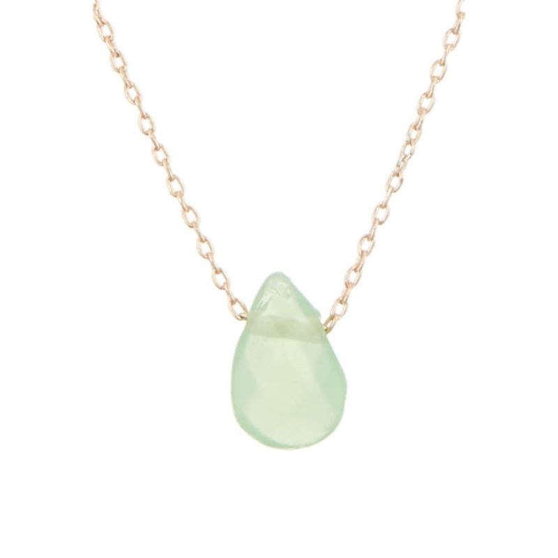 Collier doré et Amazonite