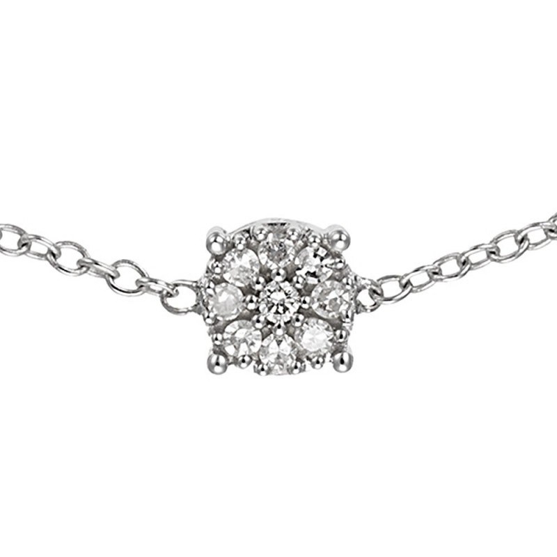 Bracelet Or Blanc et Diamants 0,05 carat 'SIMPLY DIAMONDS' - vue 4