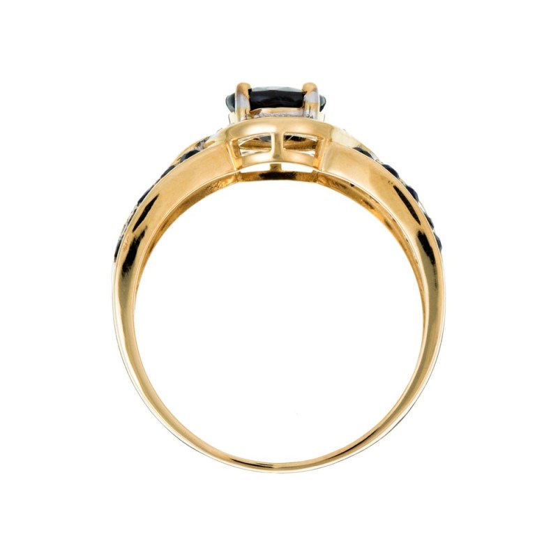 Bague 'Éden' Or jaune et Saphir - vue 5