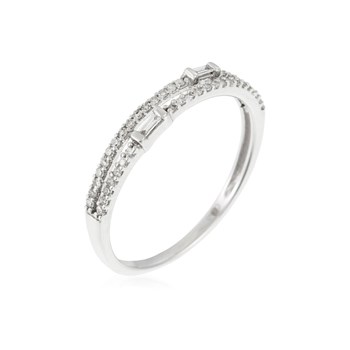 Bague ' Elisabeth' Or blanc et Diamant