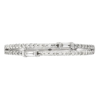 Bague ' Elisabeth' Or blanc et Diamant