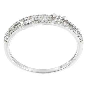 Bague ' Elisabeth' Or blanc et Diamant