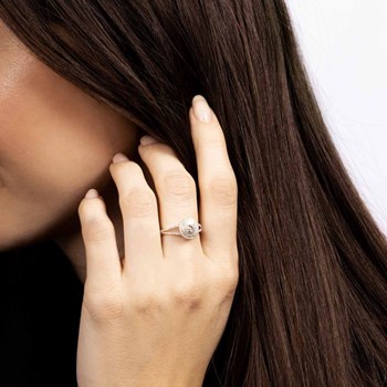 Bague 'Elora' Or blanc et Diamant