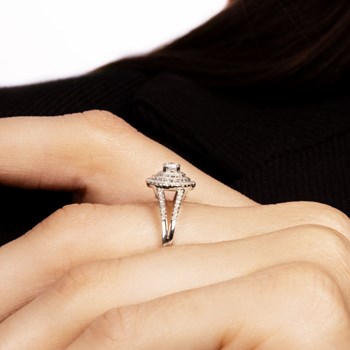 Bague 'Elora' Or blanc et Diamant