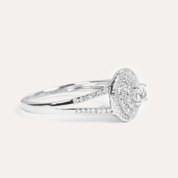 Bague 'Elora' Or blanc et Diamant