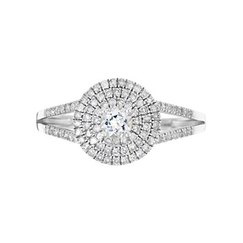 Bague 'Elora' Or blanc et Diamant