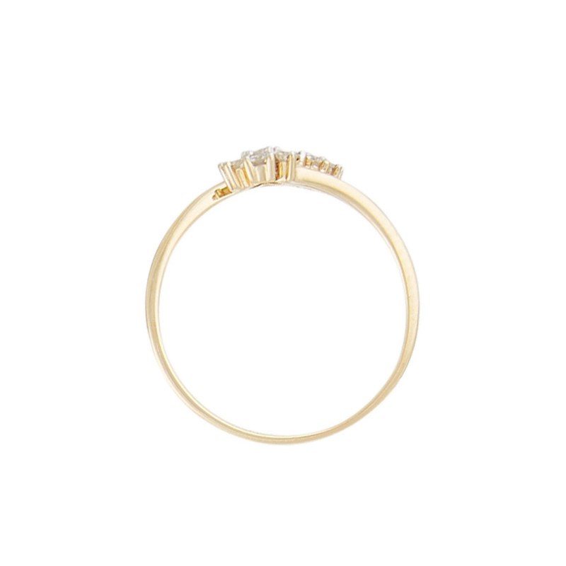 Bague ' Amandine' Or jaune et Diamant - vue 4