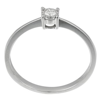Bague 'A moi pour toujours' Or blanc et Diamants