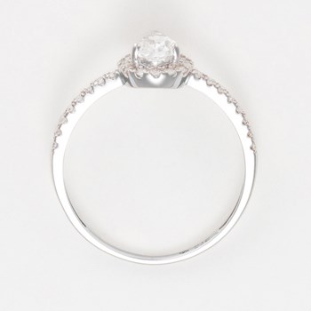 Bague 'Salomé' Or blanc et Topaze