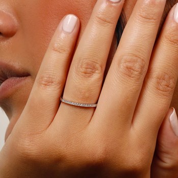 Bague 'Emma' Or blanc et Diamant