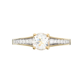 Bague 'Aliya' Or jaune et Topaze