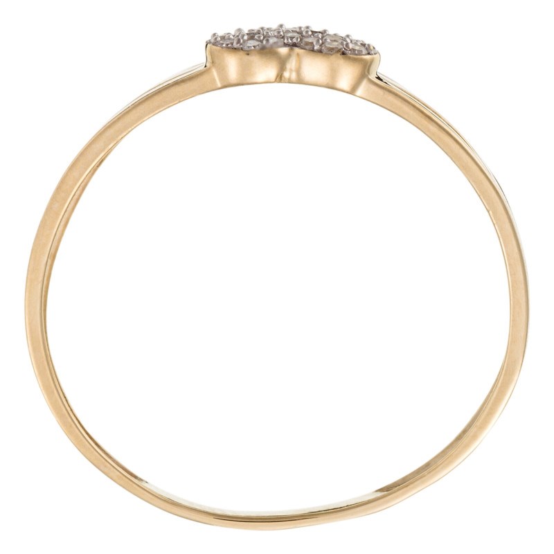 Bague ' Virginie' Or jaune et Diamant - vue 5