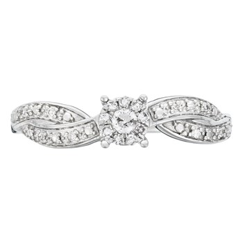 Bague 'Aimante' Or blanc et Diamant