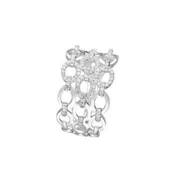 Ring ' Eléonore' Witgoud en Diamant