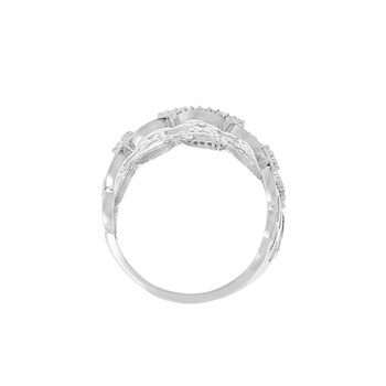 Ring ' Eléonore' Witgoud en Diamant