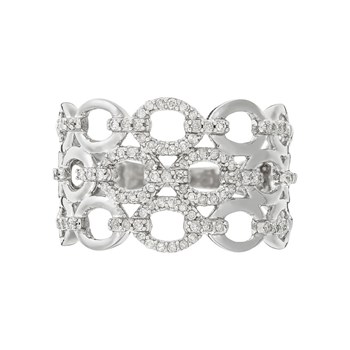 Ring ' Eléonore' Witgoud en Diamant