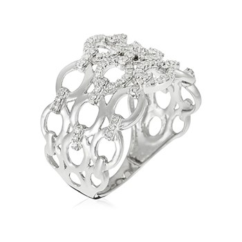 Ring ' Eléonore' Witgoud en Diamant