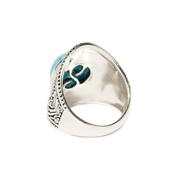 Bague 'Guayaba' Turquoise 2,55ct et Argent Massif 925/1000