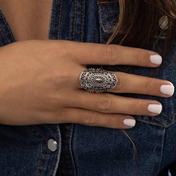 Bague 'Moringa' Argent Massif 925/1000