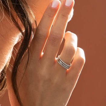 Bague 'Ceibo' Argent Massif 925/1000