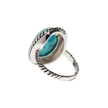Bague 'Coco' Turquoise 5,40ct et Argent Massif 925/1000