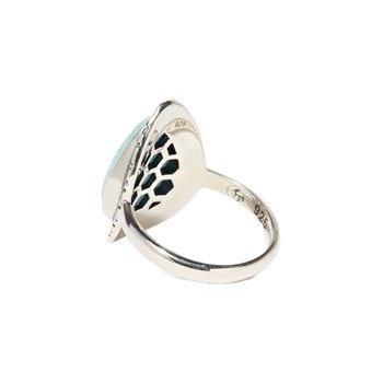 Bague 'Granado' Larimar 3,48ct et Argent Massif 925/1000