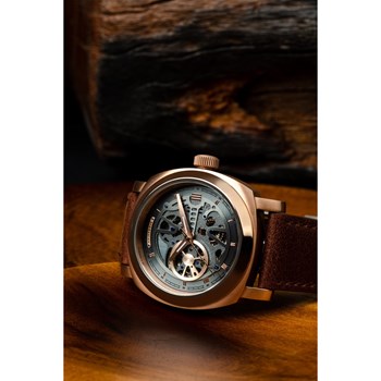 Montre automatique bracelet cuir véritable VANGUARD