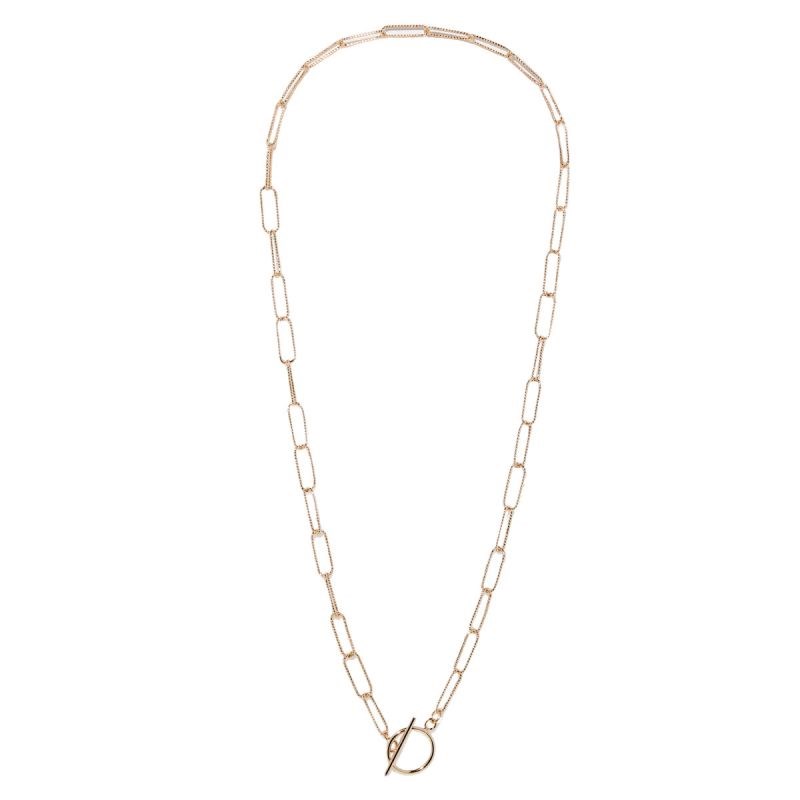 Colomba T-shaped clasp necklace