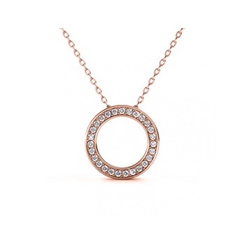 Pendentif Ophir - Or Rosé et Cristal