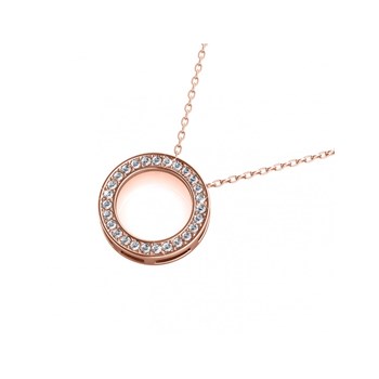 Pendentif Ophir - Or Rosé et Cristal