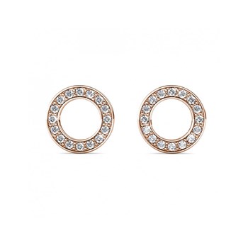 Boucles d'oreilles Ophir - Or Rosé et Cristal