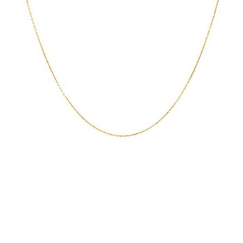 Collier Chaine Or 18 Carats 750/000 Jaune Forçat Diamantée - Femme ou Enfant
