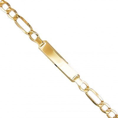 L'ATELIER D'AZUR Collier / Chaîne Or 18 Carats 750/000 Jaune - Maille  Figaro Alternée 1+3 - Homme 50cm pas cher 