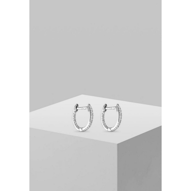 Boucles d'oreilles 'Ma Chérie' Or blanc et Diamant - vue 2