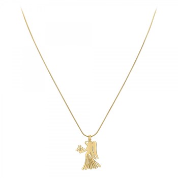 Collier astrologie  Vierge  SC Bohème en Acier Finement doré
